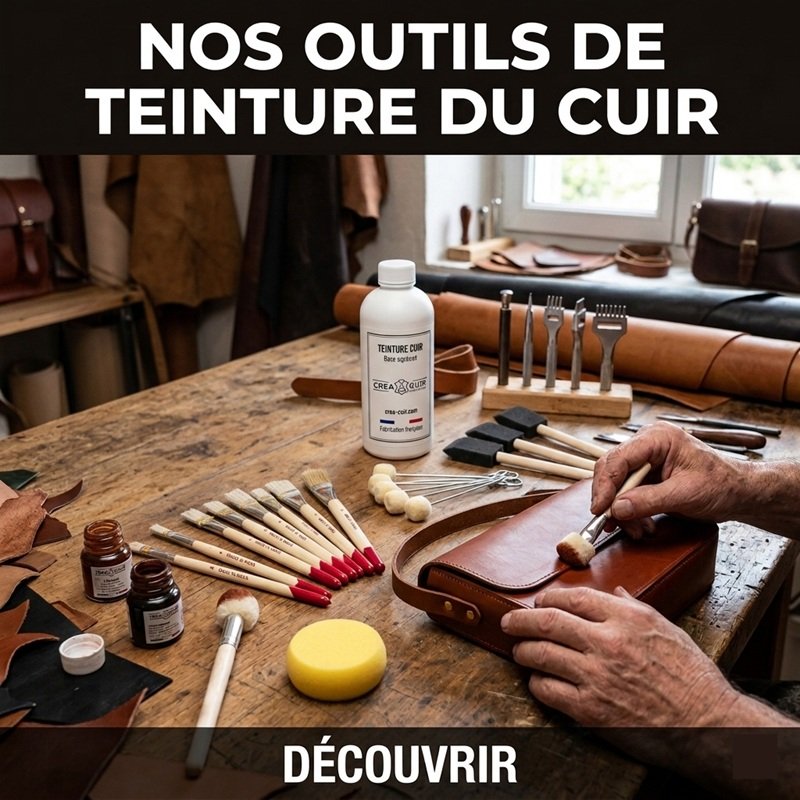 Outils pour la teinture du cuir